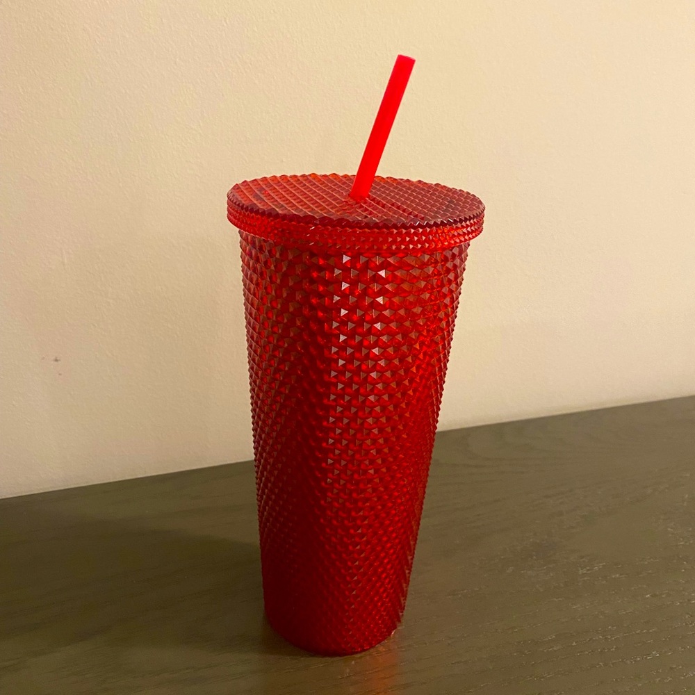 NEVER USED red drinking cup!
